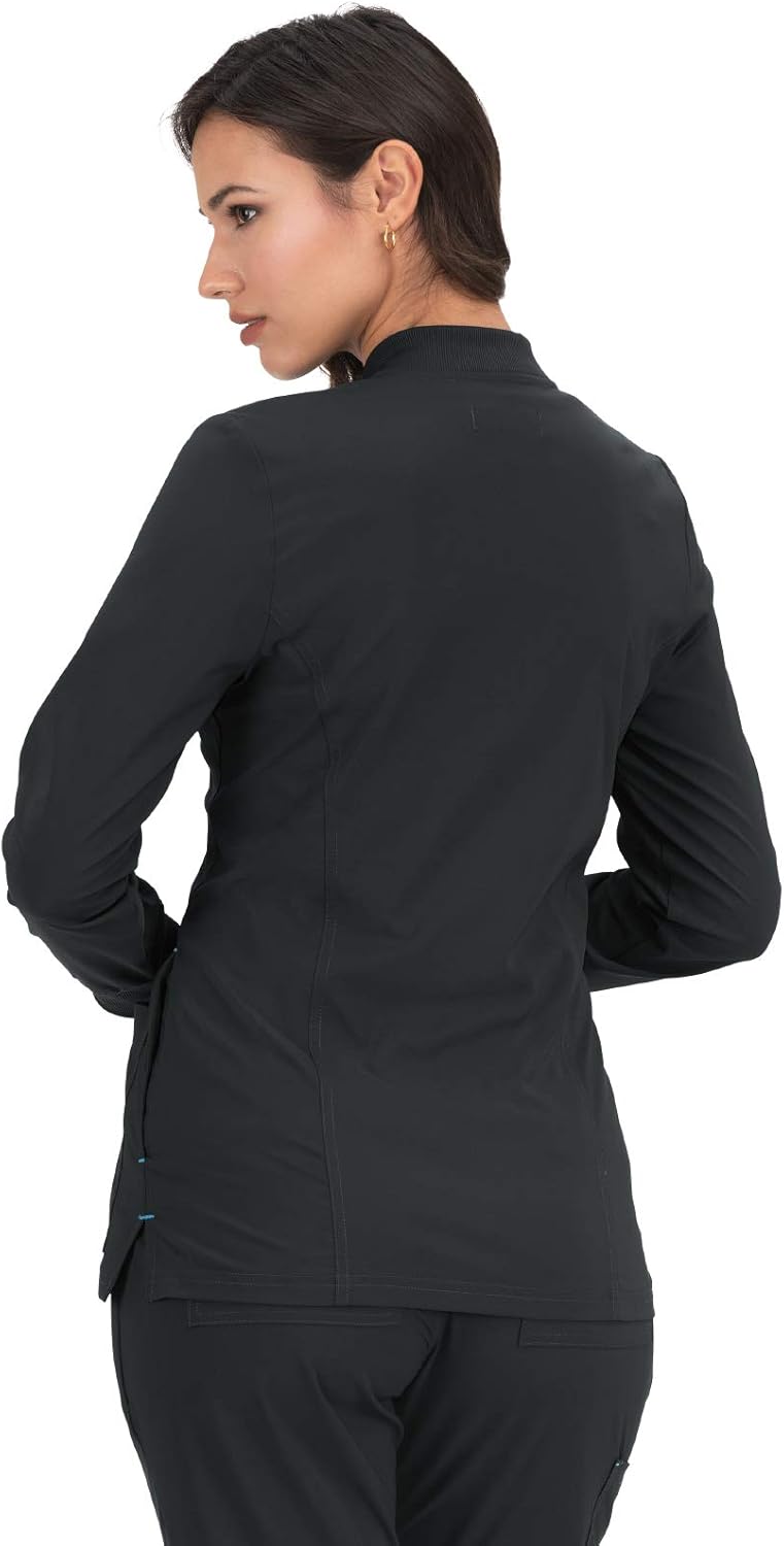 KOI Basics Ultra Comfortable Moisture-Wicking Andrea Scrub Jacket for Women: Clothing