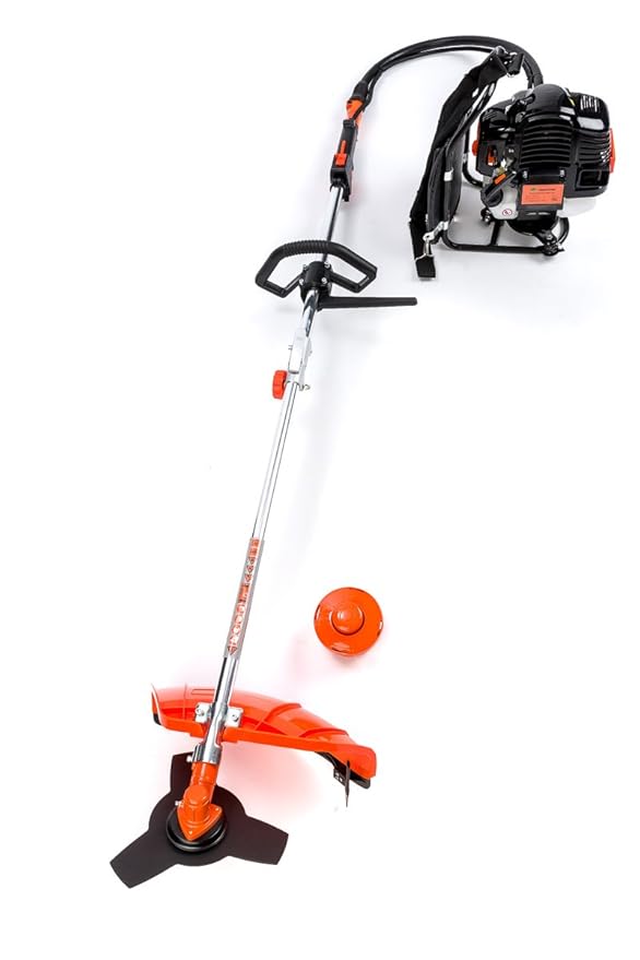 TIMBERPRO 52cc Backpack Strimmer Brushcutter with Dual Line Bump Feed
