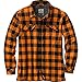 Legendary Whitetails Mens Trailblazer Waffle Lined Shirt Neon Orange Plaid Large