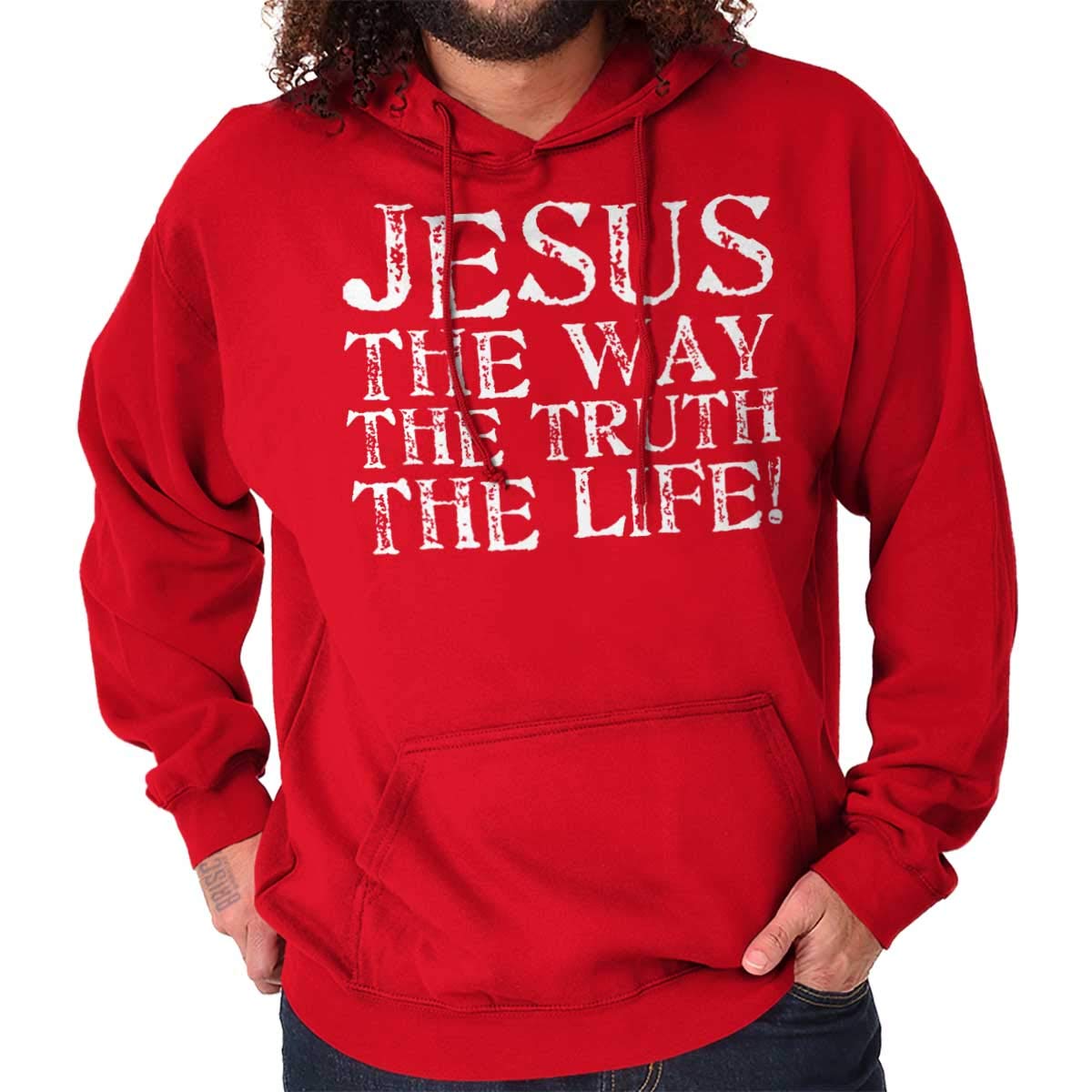Jesus The Way Truth Life Christian Unisex Hoodie