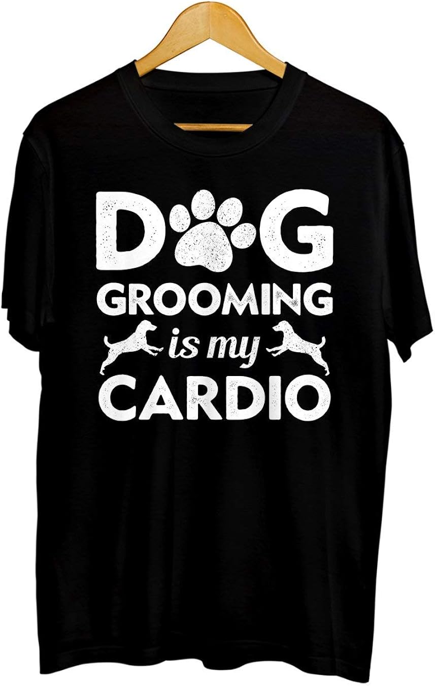 TSHIRTAMAZING Funny Dog Groomer Cardio Pet Grooming Shirt