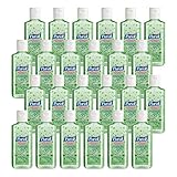 PURELL Advanced Hand Sanitizer Soothing Gel, Fresh Scent, with Aloe and Vitamin E - 4 fl oz Portable Flip Cap Bottle (Pack of 24) - 9631-24