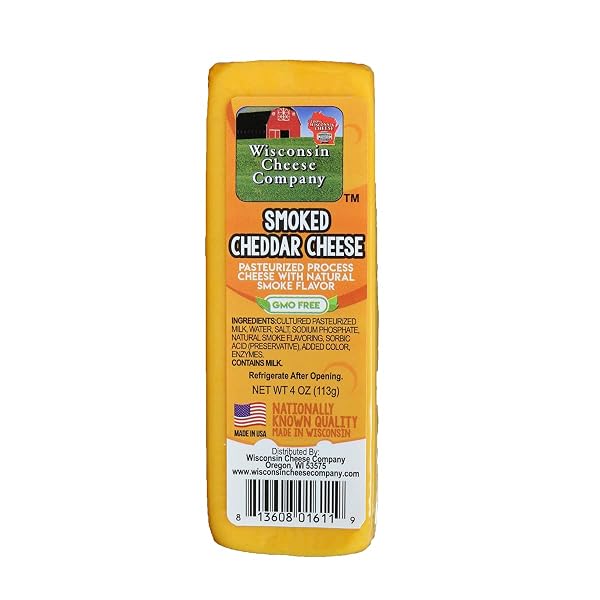 WISCONSIN CHEESE COMPANY – SPECIALTY CHEESE & SUMMER SAUSAGE GIFT BOX – 100% WISCONSIN GOUDA, SMOKED CHEDDAR, SALAMI, TOMATO BASIL CHEDDAR, SWISS (PACK OF 5 BLOCKS) | PERFECT FOR PARTIES, CHARCUTERIE BOARDS, AND HOLIDAY GIFTS