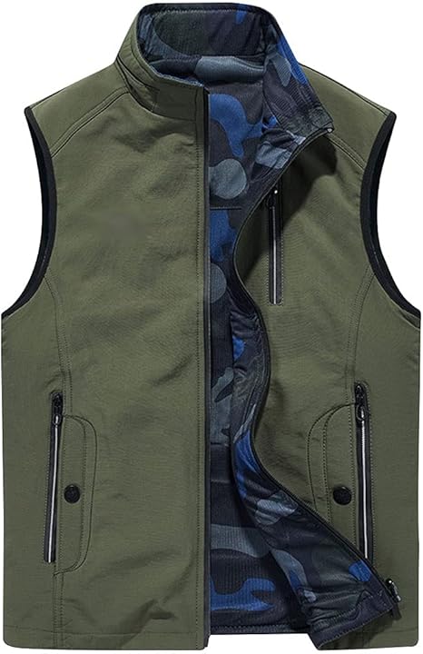 Amazon Co Jp フィッシングベスト 釣りベストオシャレ 釣りベストの両側に着用 メッシュ通気性フィッシングジレット 写真ジャーナリストのジャケット 8ポケット付き Color A M ホーム キッチン