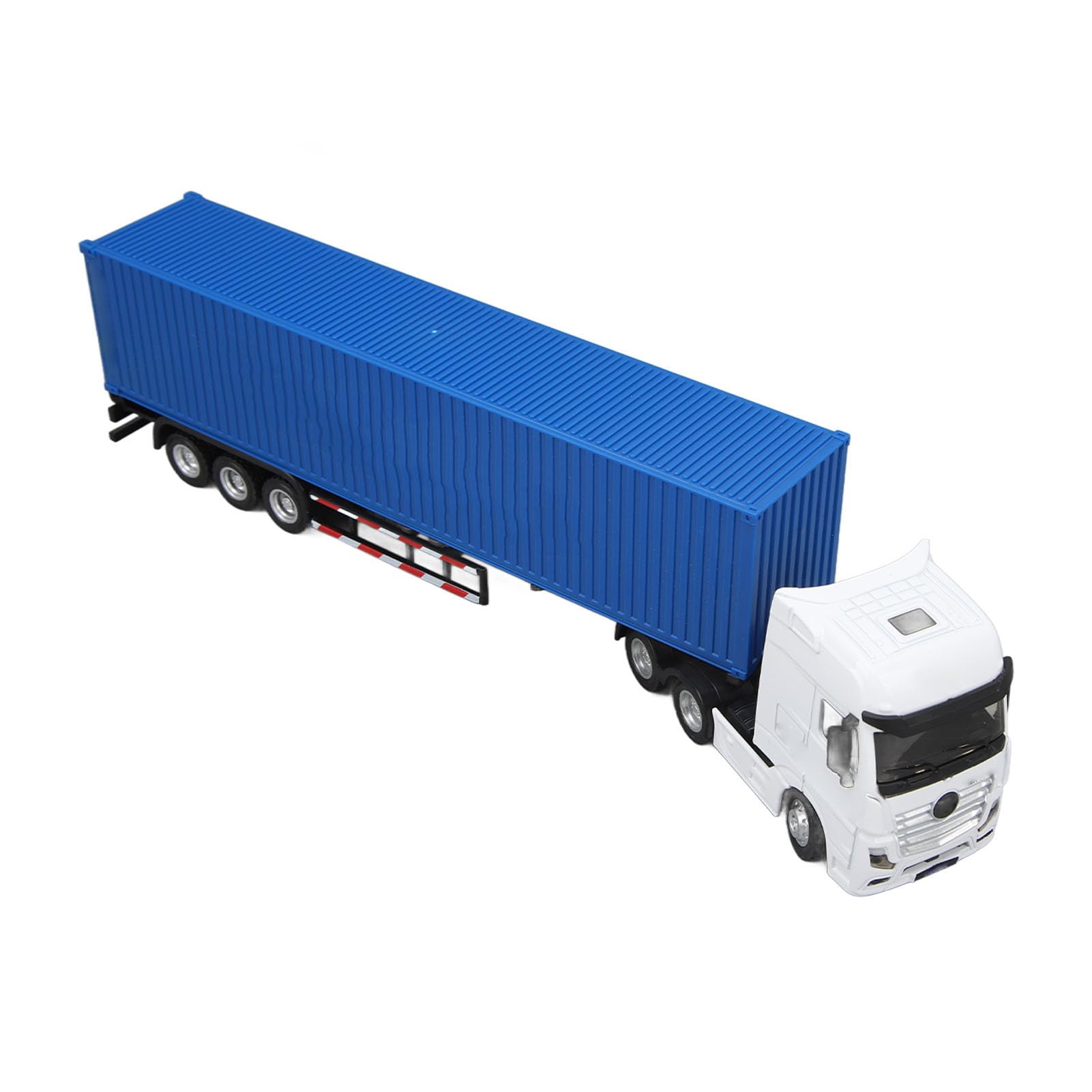 ZJchao 1:50 Scale Container Truck Tractor Trailer Model Detachable Static Alloy ABS with Rubber Tires for Kids Aged 8+ Collection Decor (Blue)