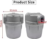Yuiturt 3/8" Aluminum Oil Filter Bowl 40 Micron for Oil Tanks & Central Heating view 2