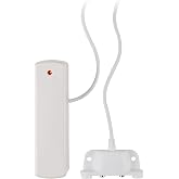 Ecolink FLF-ZWAVE5-ECO Z-Wave Plus Flood/Freeze Sensor, White, Smart Home | Detects flood and freeze conditions and sends alerts through compatible hubs; verify placement and use