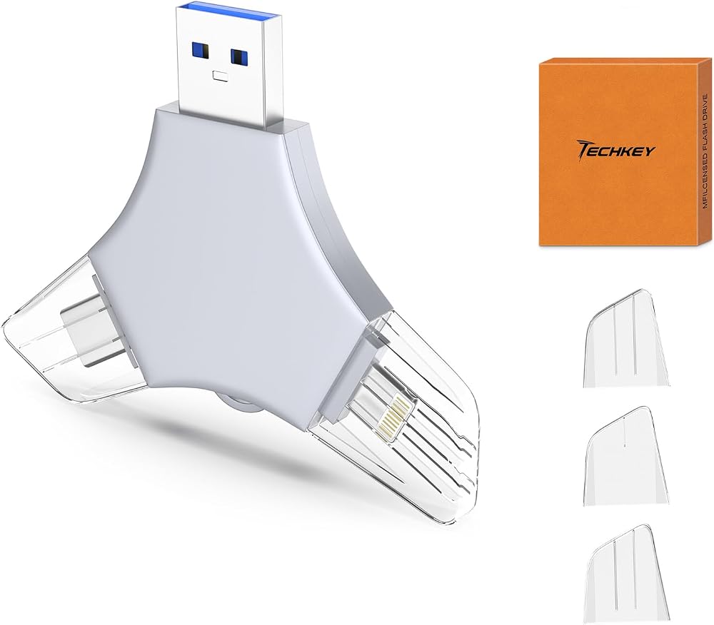 Techkey USB C to Ethernet Adapter RJ45 Gigabit LAN Network for MacBook Windows