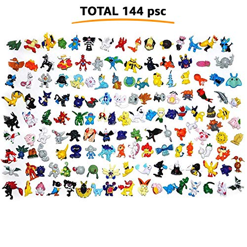 Toy Play Fun 144 pcs Heroes Action Figure Toy Set Mini Action Figures 2-3 cm Kid's Gift Children Game