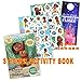 Moana Coloring Book and Stickers Set - Bundle Includes Coloring Book, Moana Stickers, and 2-Sided Door Hanger, and More