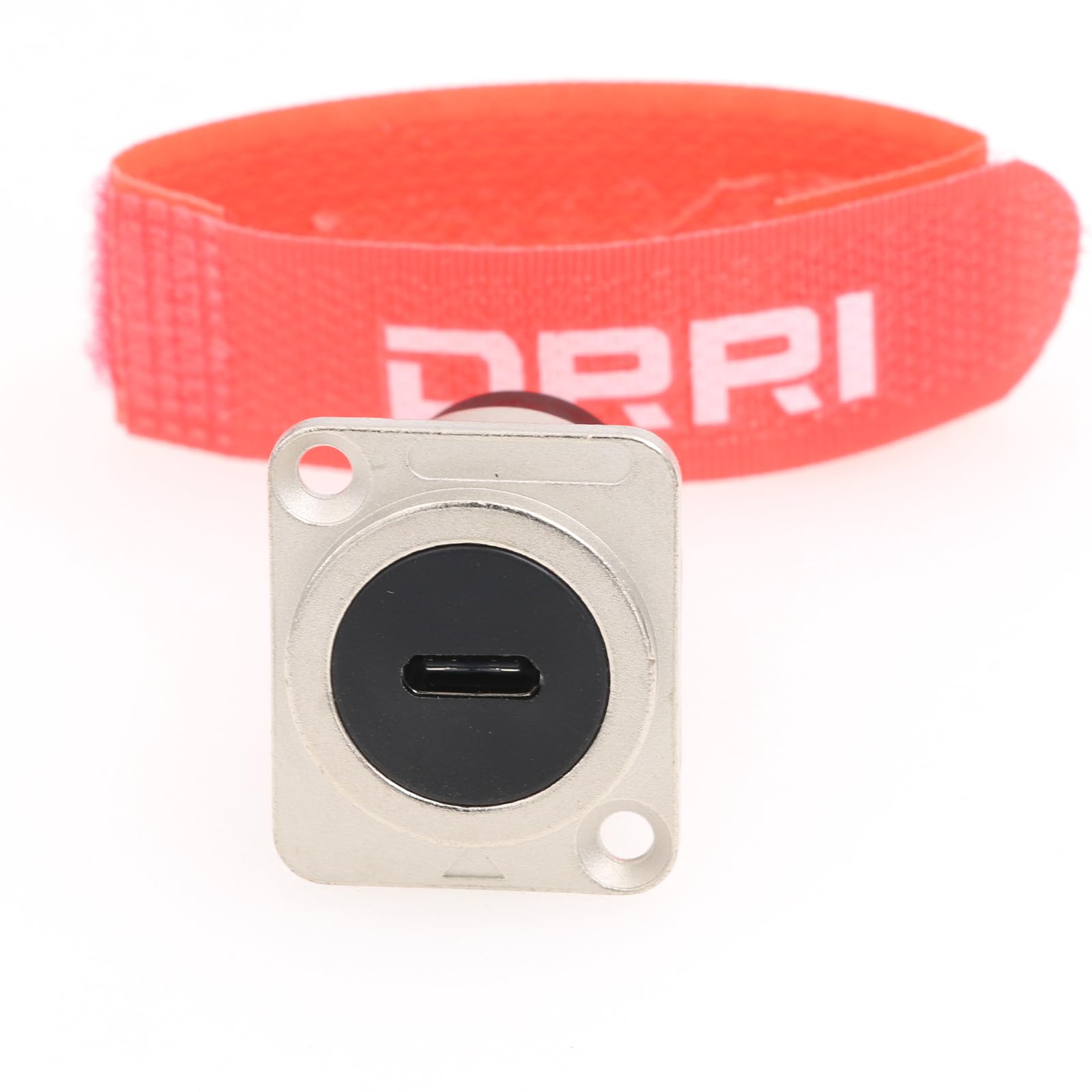 DRRI USB C Female to Type C Female D-Type Panel Mount Adapter Coupler Pass Through Connector with Waterproof Dust Cap — image 1