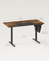 VASAGLE Electric Standing Desk 60x120 cm 72-120 cm 4 Memory Heights view 5