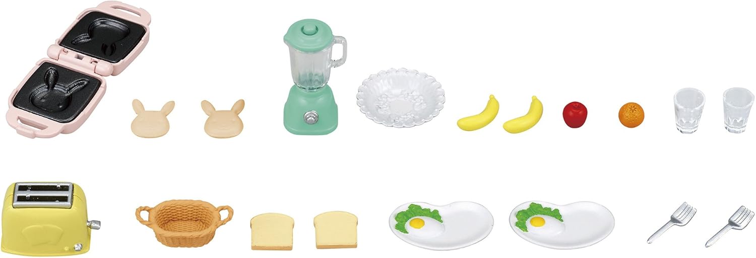 Sylvanian Families 5444 Breakfast Playset - Dollhouse Playsets, Multicolor, klein - Image 4