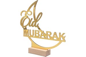 Ramadans Acrylic Crescents Table Decoration for Eid Celebration Decorative Desktop Ornament Festival Home Eid Celebration