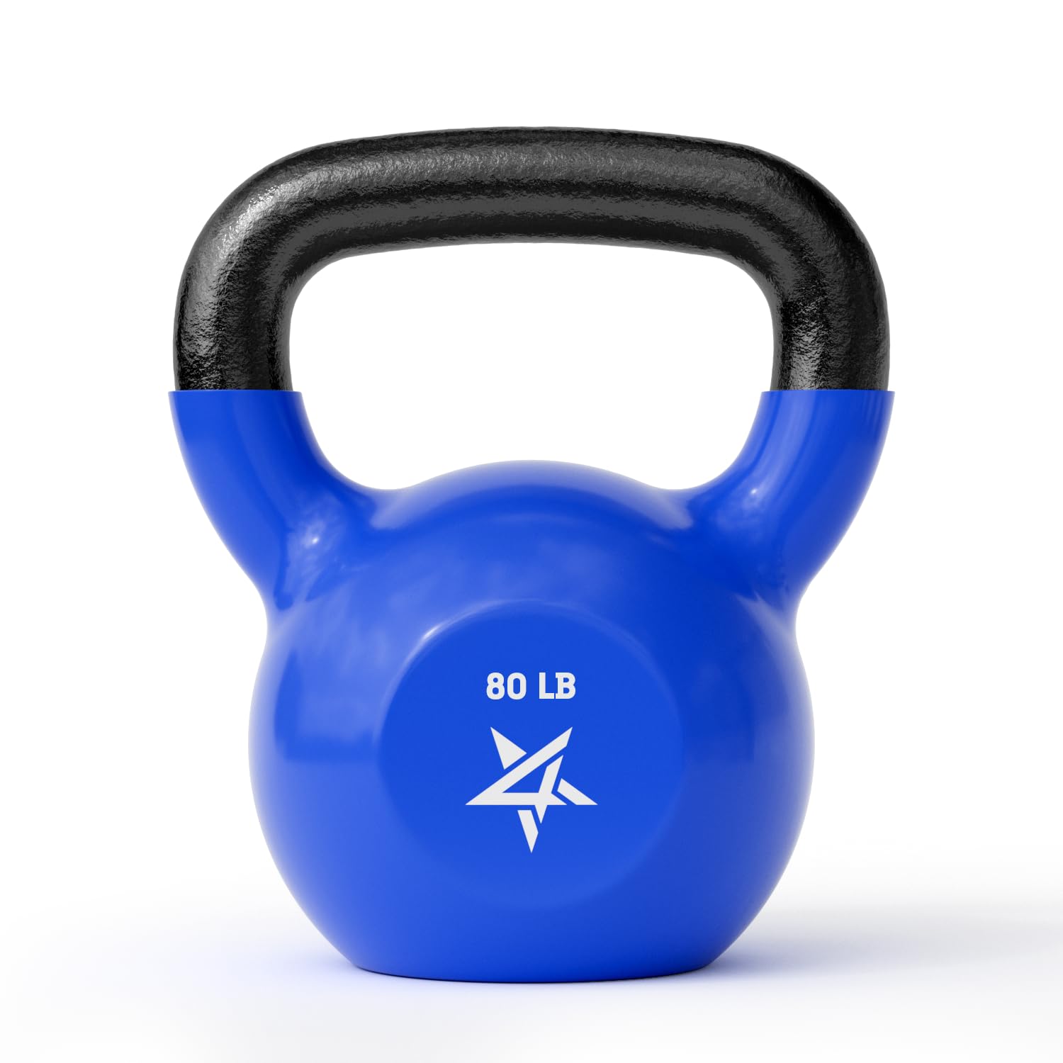 Yes4All Kettlebell, 5-100 LB Vinyl Coated Cast Iron Strength Training Kettlebells for Home Gym Exercises, Fitness, Full Body Workout Equipment, Push Ups, and Grip Strength Image