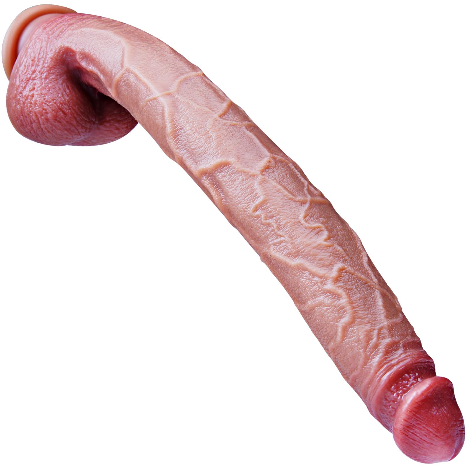 Photo 1 of 16.5 Inch Extra Long Realistic Dildo,Huge Anal Dildo, Soft Dual-Density Silicone Dildo, Giant Dildo, Powerful Suction Cup, XXL Dildo,Large Dildo Sex Toy, Suitable for Women/Men/Couples