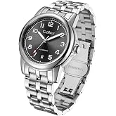 CADISEN Watch Men Automatic Mechanical Stainless Steel Genuine Waterproof Business Wristwatch