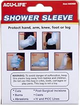 Acu-Life Waterproof Shower Sleeve for Casts & Bandages, Reusable, Blue view 6