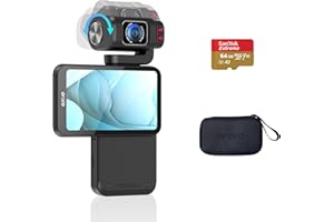 ORDRO M3 5K UHD Camera with 3.5-inch Flippable Touch Screen, 3250mAh Large Capacity Battery, IR Night Vision Function+64G Memory Card