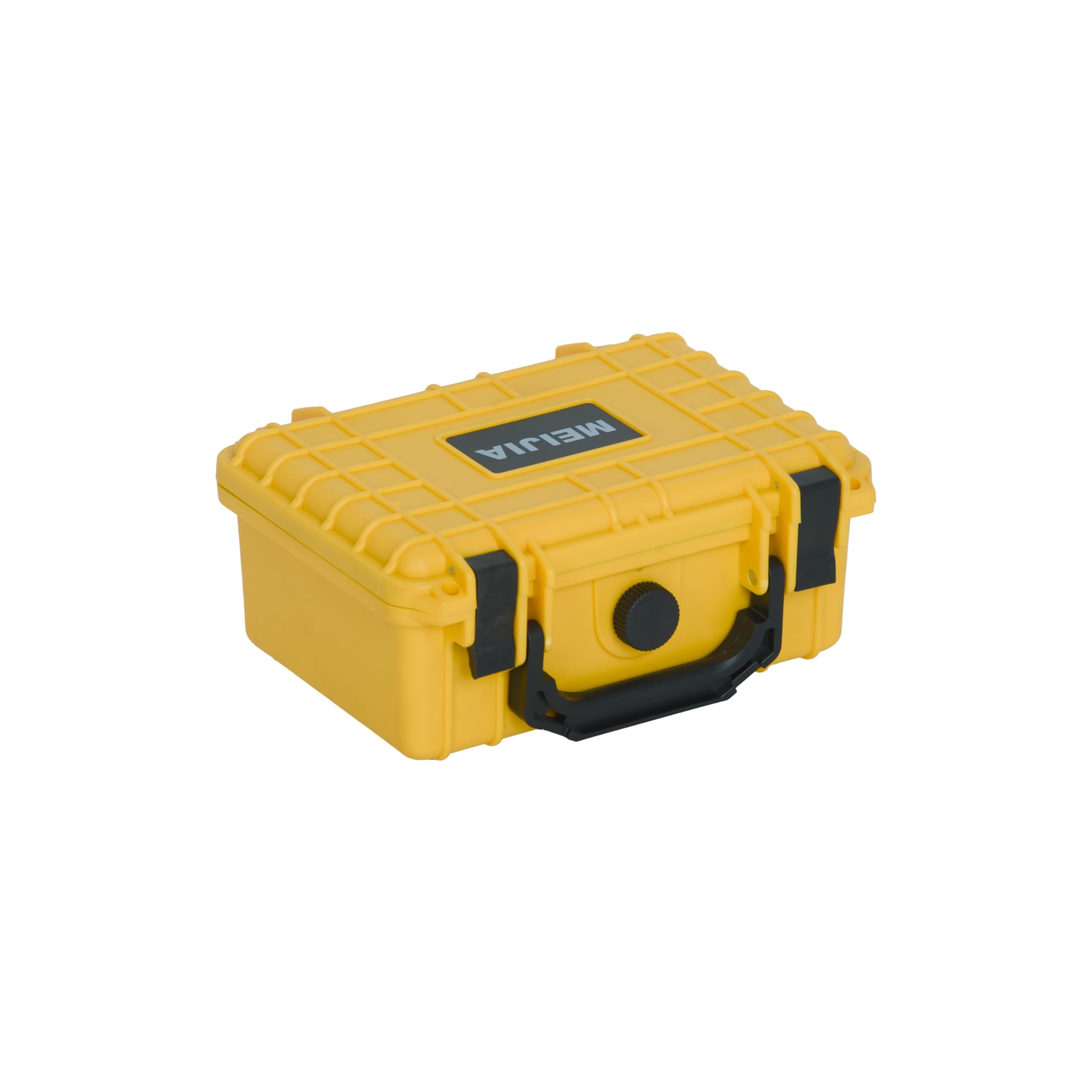 MEIJIA Waterproof Protective Hard Case,Camera Case with Customizable Foam, Fit use of Camera,Drones,Lens,8.12x6.56x3.56inches (Yellow)