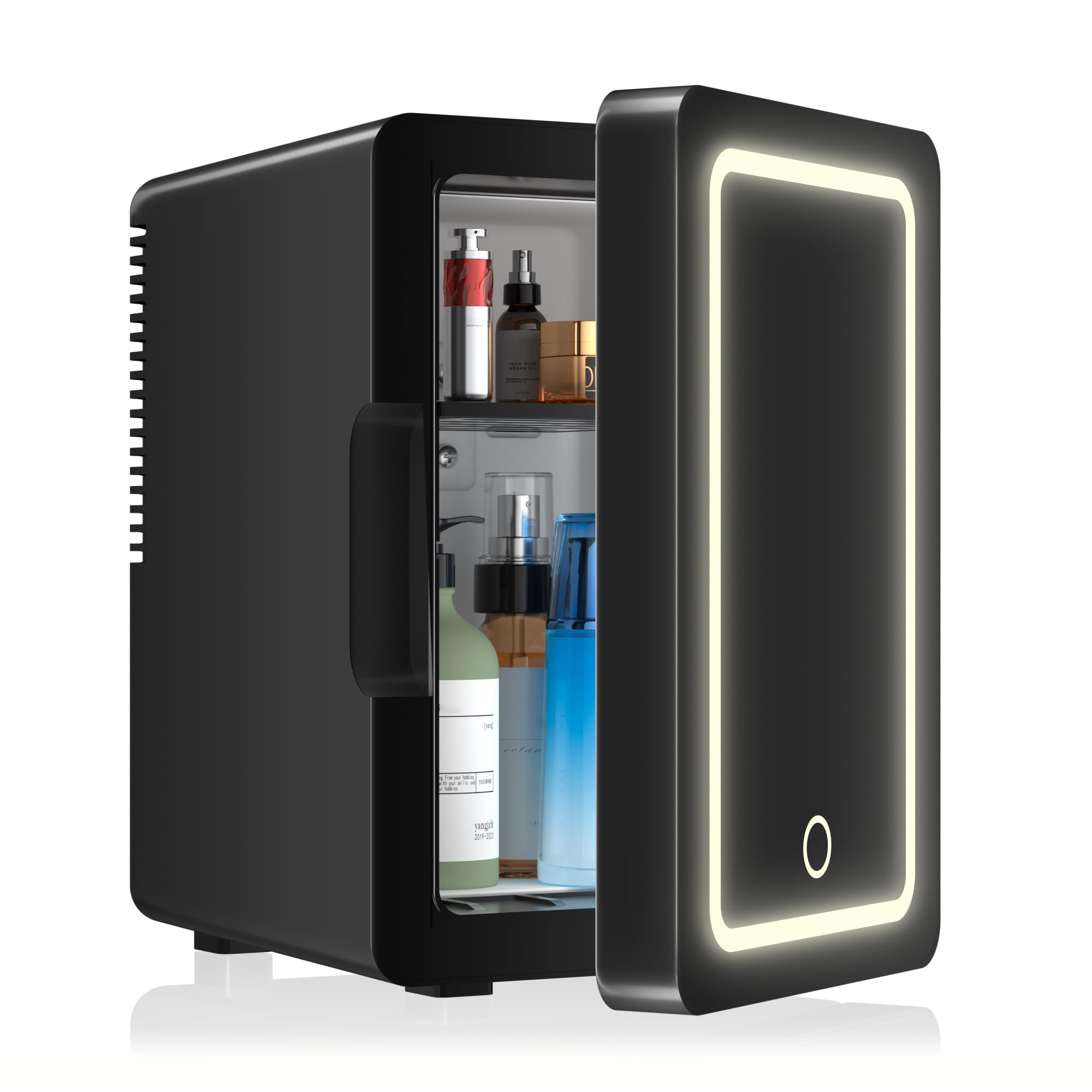 Photo 1 of ***(USED)***Mini Fridge 6L for Bedroom, Makeup Little Refrigerator with LED Light Portable Cosmetic Fridge for Dorm and Office, Desk Personal Cooler for Beauty Skincare Product and Food, Black