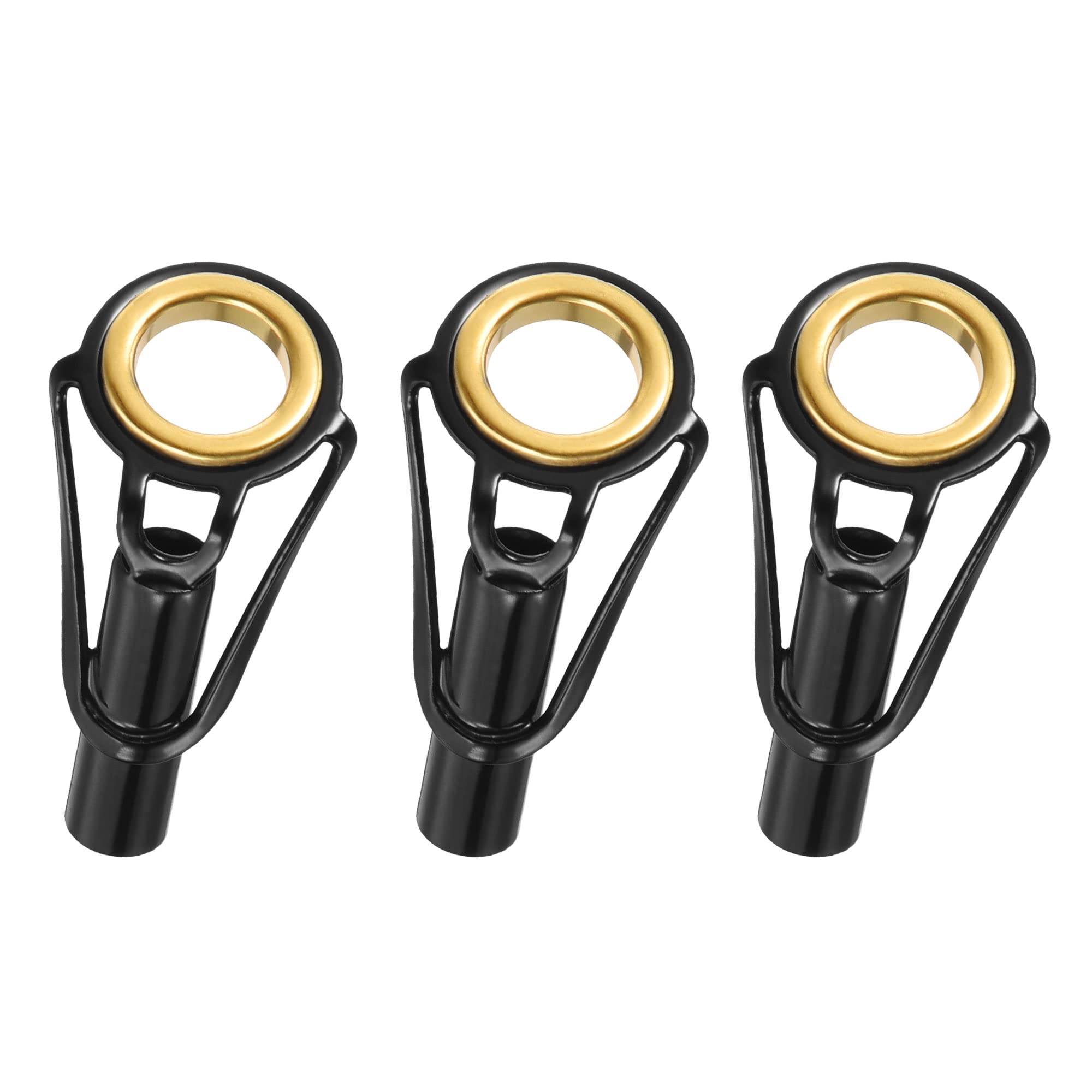 PATIKIL 4.4mm Tube Dia Fishing Rod Tips Repair Kit, 3pcs Stainless Steel Ring Guide for Saltwater Freshwater Fishing