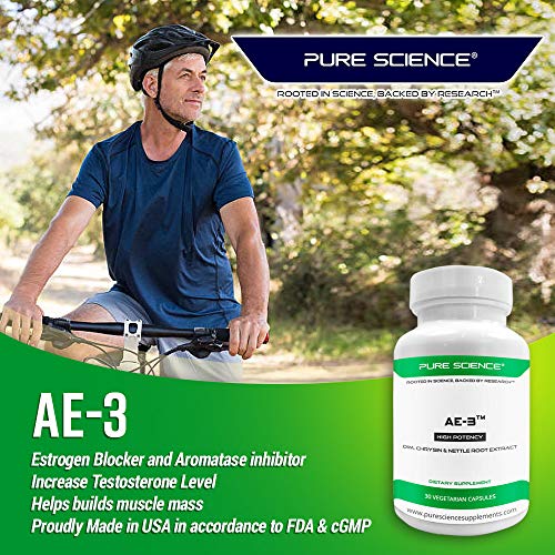 Pure Science AE3 Chrysin with DIM & Stinging Nettle Root Extract and