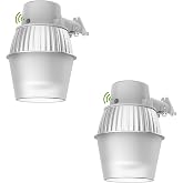 250W Equivalent Barn Light with 29W LED bulb Outdoor Dusk to Dawn Area and Flood Light with Photocell UL Listed LED Security Light for barn Garage Yard Warehouse 4000K 3300LM 120Vac Gray 2 Pack