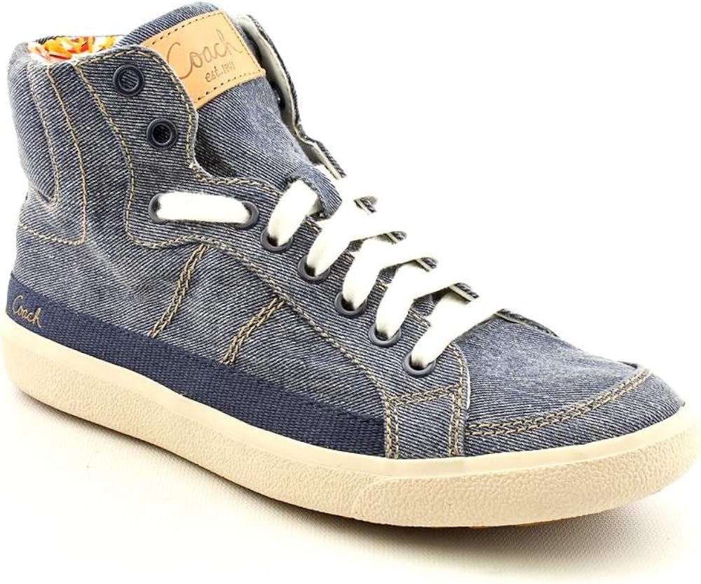 coach denim sneakers