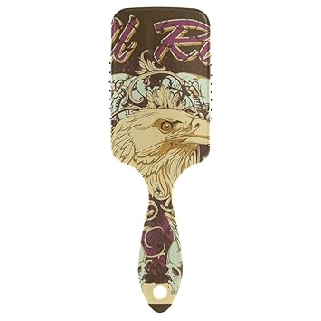 Amazon Com Massage Comb Vintage Skull Eagle Hairbrush Detangler