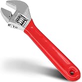 vibedor 6 Inch Adjustable Wrench Cr-V Steel | Cushion Grip, Metric &amp; SAE Scales, Workshop, Home, Garage and Professionals