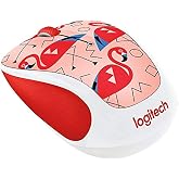 Logitech Play Collection M325c Mouse - Optical - Wireless - Radio Frequency - USB - 1000 Dpi - Tilt Wheel - 5 Button s - Flamin