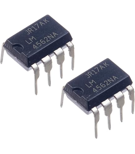 10 Pezzi Circuito Integrato Texas Instruments RC4558P – DIP-8, Amplificatore Operazionale 4558