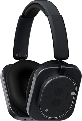Headphone (1) Kabellose Over-Ear Kopfhörer mit ANC, bis zu 80h Akkulaufzeit, Hi-Res, Raumklang, wasserfest – Schwarz