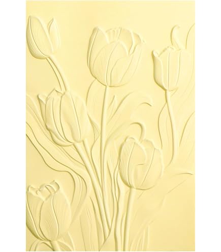 Embossing Folder 3D 3D Tulip Embossing Folder - Transparent Plastic ...