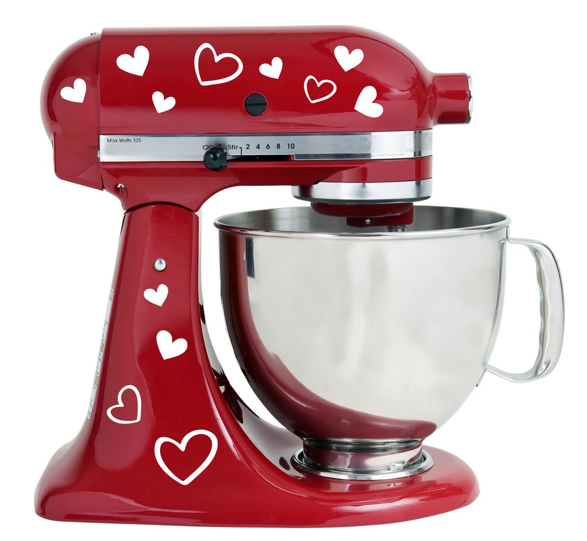 Hearts Kitchen Mixer Mixing Machine Decal Art Wrap