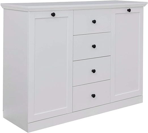 Newfurn Sideboard Kommode Landhaus Anrichte Highboard Mehrzweckschrank Ii 119x88x 41 Cm Bxhxt Ii Mikka Ten In Weiss Dekor Weiss Dekor Wohnzimmer Schlafzimmer Esszimmer Amazon De Kuche Haushalt