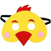 Jtnohx Felt Animal Masks, 10 Pcs Halloween Mask for Kids, Animal Costume for Birthday Party Supplies