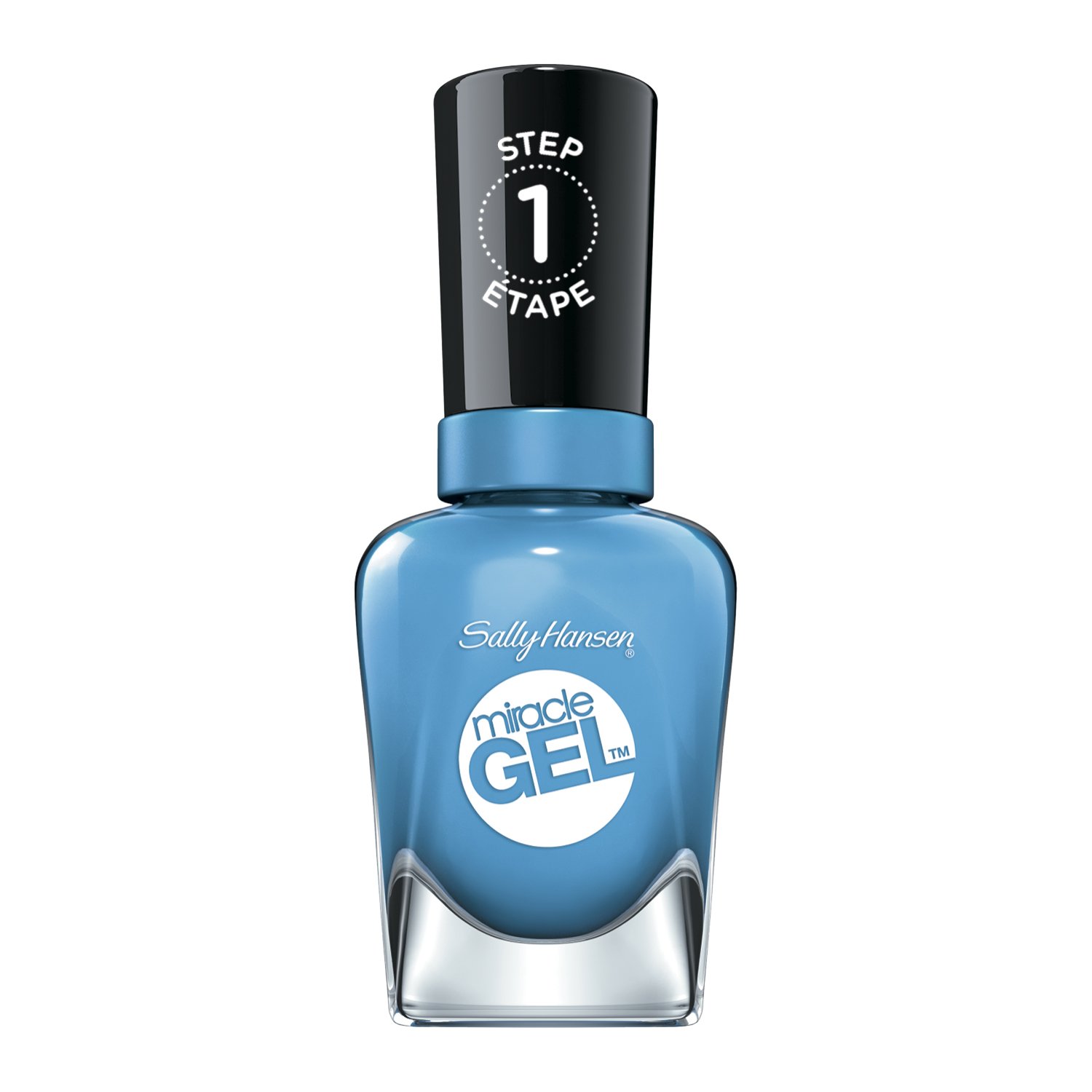 Sally Hansen Miracle Gel Nail Polish At-home gel manicure, Rhythm and Blue, Blue Shades - 14.7ml