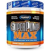 Gaspari Nutrition SuperPump MAX, The Ultimate Pre Workout Powder, Sustained Energy Preworkout, Nitric Oxide Booster, Muscle Growth, Recovery & Replenishes Electrolytes (40 Serving, Orange Cooler)