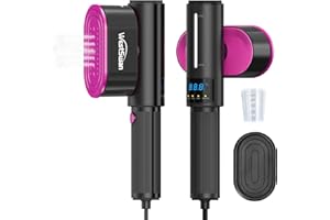 WESTSWAN Portable Travel Steamer for Clothes, Fast Wrinkle Remover Garment Steamer for Home & Travel, 2-in-1 Iron & Steam with 90°Rotatable Head, Handheld Iron Steamer with 100ml Water Tank