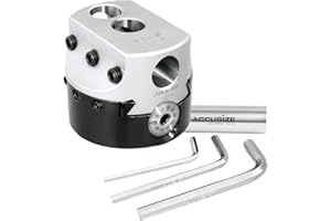Accusize Industrial Tools 4'' Boring Head, 1'' x 1'' (Hole Size x Off Set), Thread Mount: 1-1/2-18'', 0350-0004
