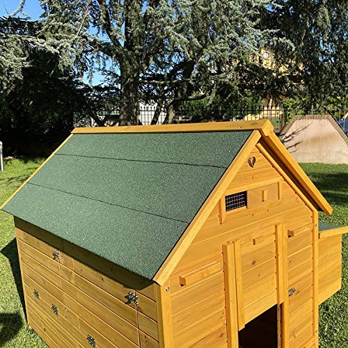 Hühnerstall Hühnerhaus aus Holz XXXL | Bitumendach – Bild 7