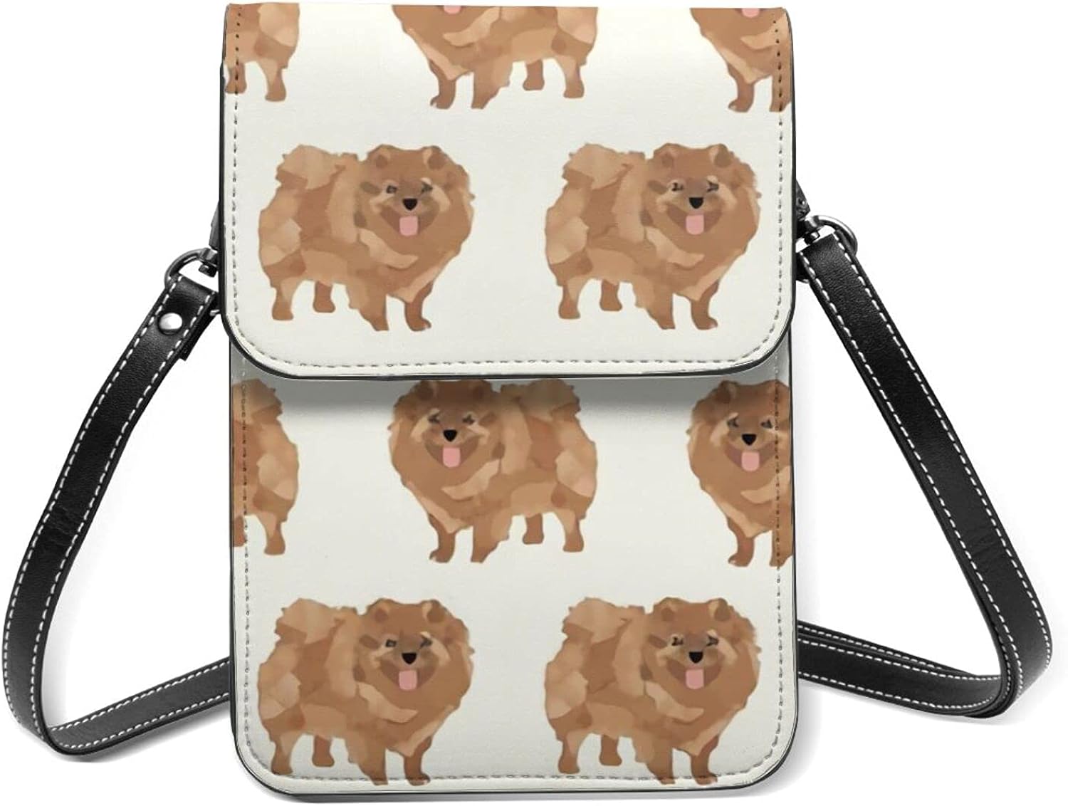 best& Pomeranian Cute Dog Crossbody Bag Phone Bags Purse,Sports Armband
