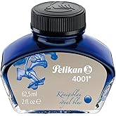 Pelikan 4001 Bottled Ink for Fountain Pens, Royal Blue, 62.5ml, 1 Each (329136)