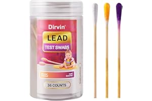 Dirvin Lead Test Kit, Results in 30 Seconds, Home Use Lead Paint Test Kit Suitable for All Painted Surfaces-Metal, Jewelry, P