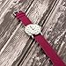 Clockwork Synergy - Perlon Watch Strap Braided Nylon Band (16mm, Berry)