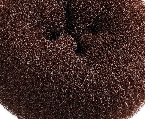 ClothoBeauty 1 piece Huge Extra Large Size Hair Bun Donut Maker, Ring Style Bun, Women Chignon Donut Buns Doughnut Shaper Hair Bun maker 6.3 inches (For Thick and Long Hair) (XX-Brown) - Thumbnail 4