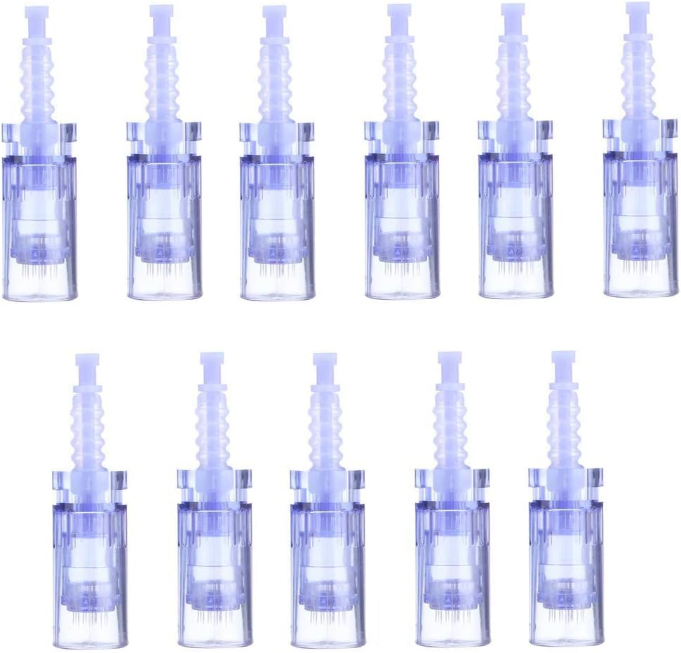 Microneedling Cartridges 12 PIN (11 PCS) Disposable Replacement Parts Compatibility A6