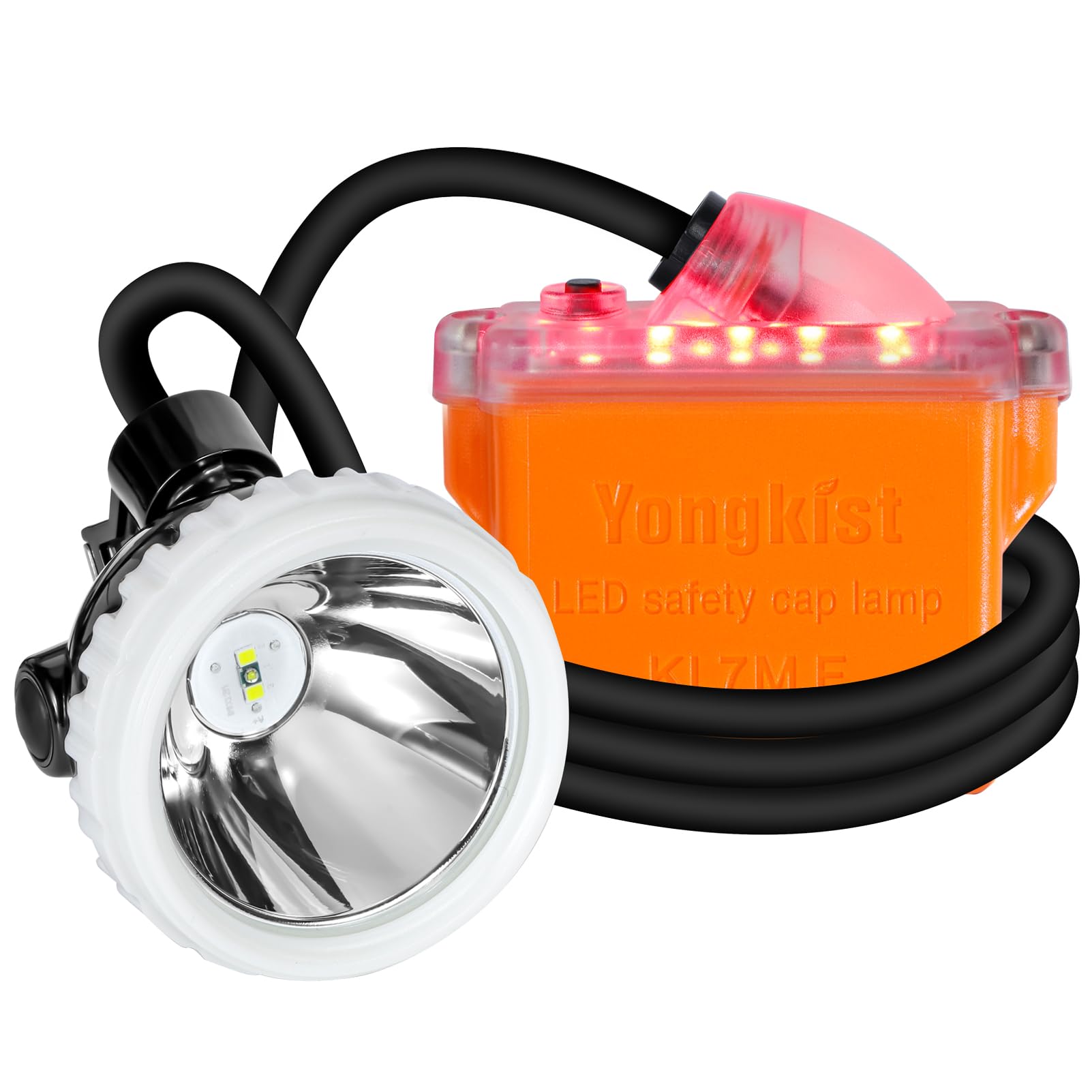 Photo 1 of Super Bright Rechargeable Mining Headlamp, 1+2 LED Hard Hat Light, Waterproof & Explosion Proof Miner Lamp, Durable Hunting Headlight for Work, Caving, Camping, Hiking, Fishing, Outdoor Search